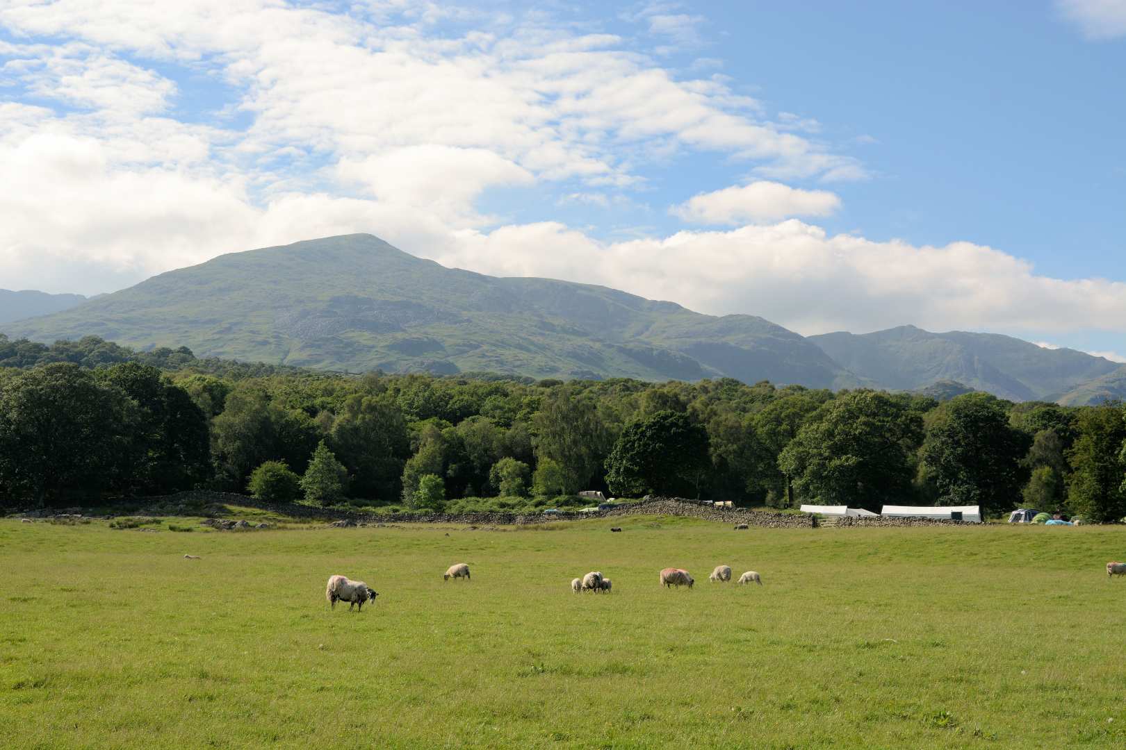 View of Coniston Old Man on the Cumbria Way